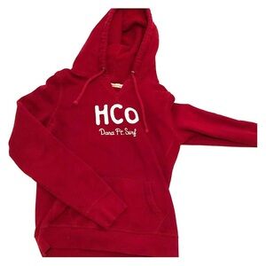 Hollister red hoodie. EUC!